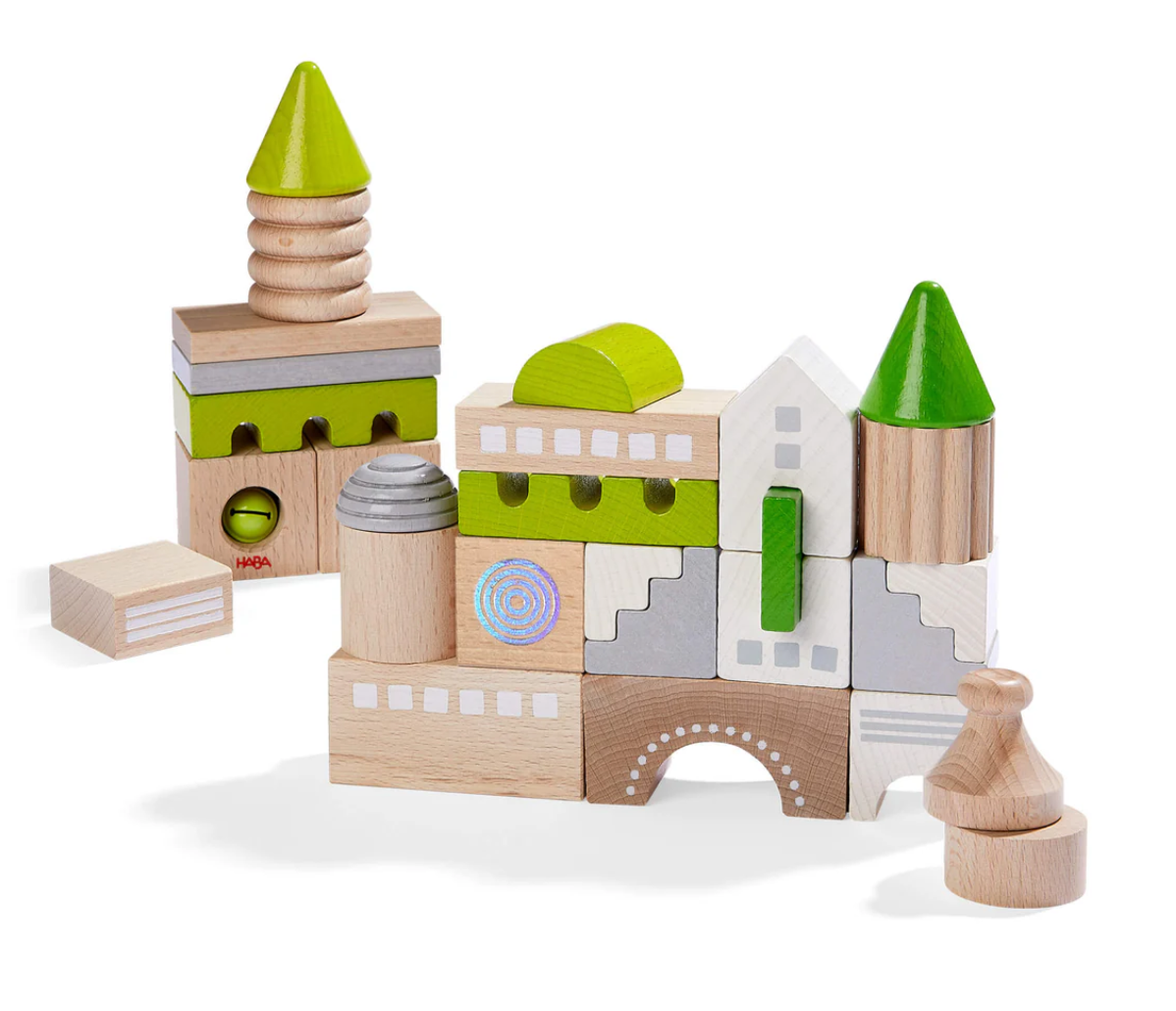 Coburg 28 Piece Wooden Building Blocks