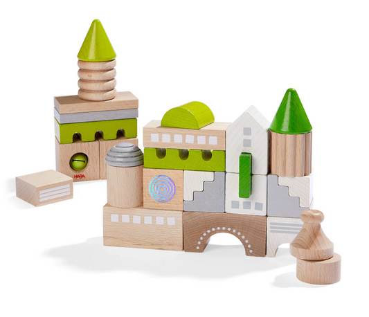Coburg 28 Piece Wooden Building Blocks